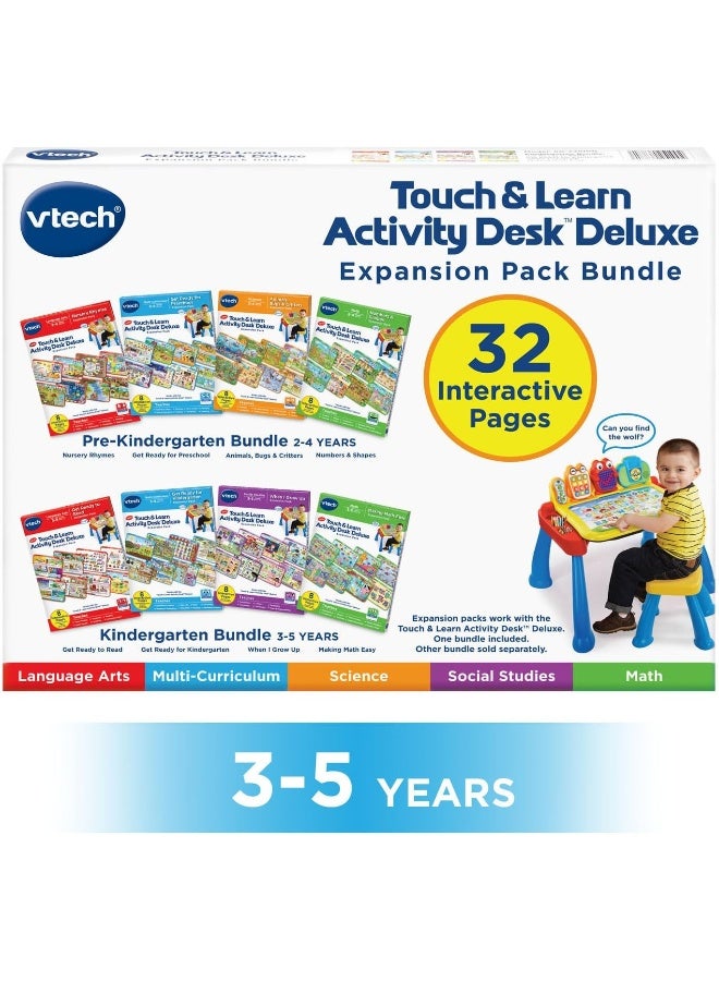 VTech Activity Desk 4-in-1 Kindergarten Expansion Pack Bundle for Age 3-5 - Image 2