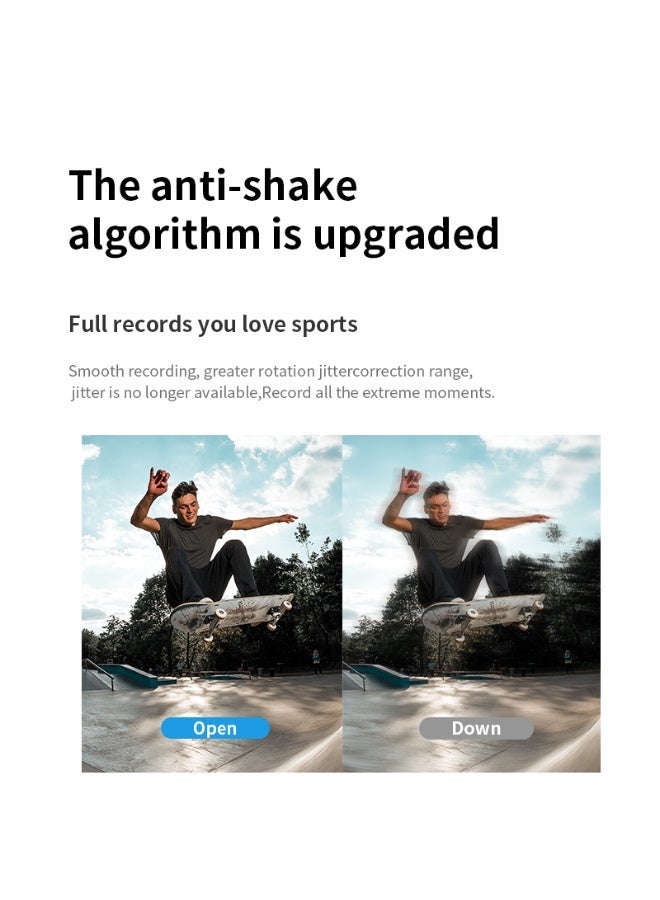 VIRAN V9 Action Camera with Dual Touch Screens - 4K HD Waterproof Sports Camcorder, EIS Anti-Shake Tech for Water Sports, Travel, Extreme Sports and Daily Recording - Image 3