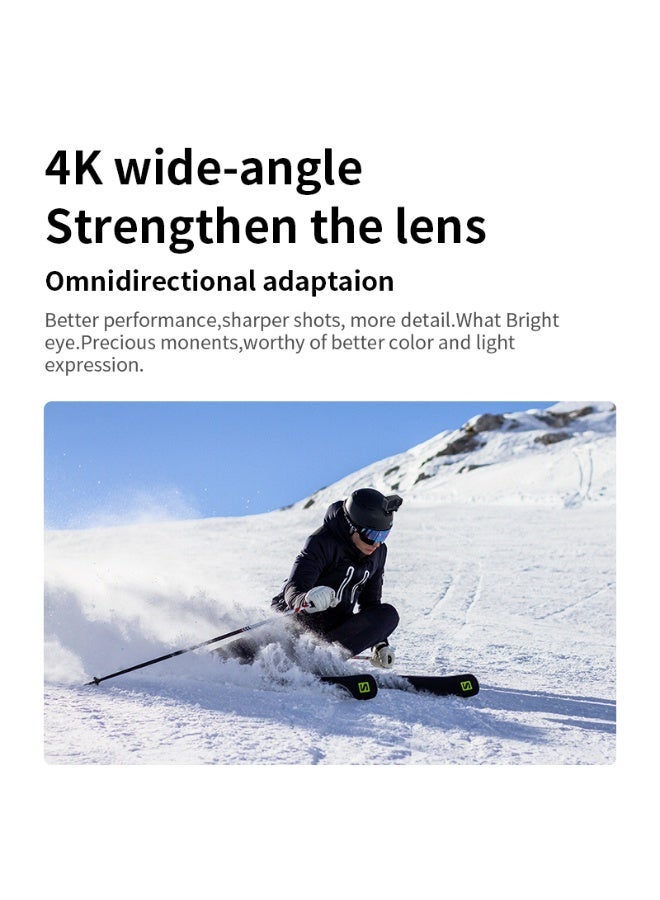 VIRAN V9 Action Camera with Dual Touch Screens - 4K HD Waterproof Sports Camcorder, EIS Anti-Shake Tech for Water Sports, Travel, Extreme Sports and Daily Recording - Image 4