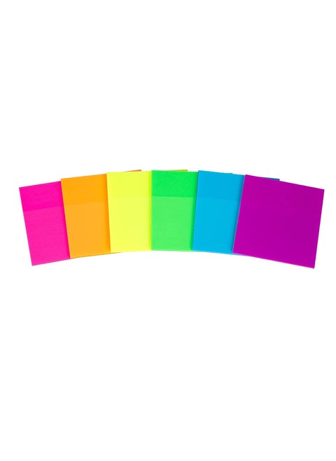 Sticky Notes, 6pcs Colorful Sticky Note Self-Stick Notes Memo for Home Office School, Multicolor (76×76mm)