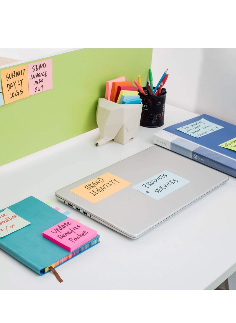 Sticky Notes, 6pcs Colorful Sticky Note Self-Stick Notes Memo for Home Office School, Multicolor (76×76mm)