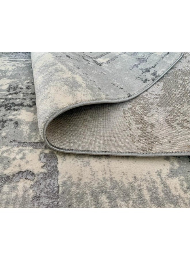 HANDPICKED FURNITURE Handpicked Furniture Abstract Grey Rug, Ultra Soft Area Carpets For Bed Room, Living Room, And Dining Room, Antislip Floor Carpets, Easy To Clean, Made In Turkey  - Image 3