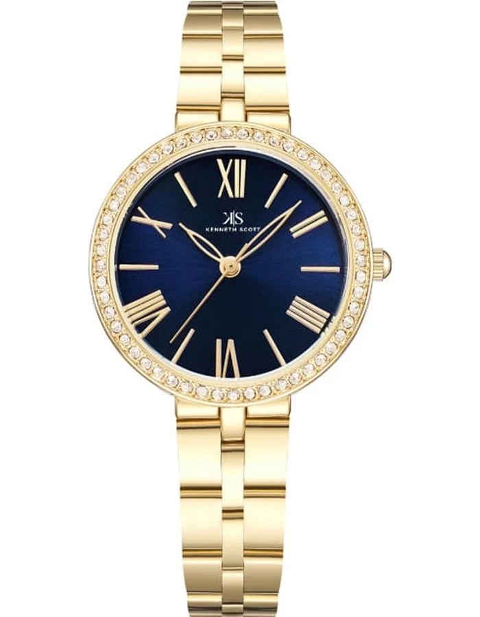 KENNETH SCOTT Women's Stainless Steel Analog Watch K23502-GBGN - 30 mm