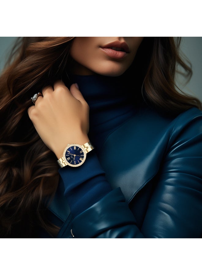 كينيث سكوت ساعة يد نسائية من الستانلس ستيل بعقارب - -  مم - Image 4