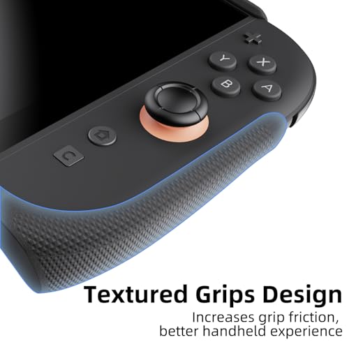 Savage Raven by Skull & Co. StandGrip Front Cover Bundle for Nintendo Switch 2: Protective Case with Textured Grips Full Protection and Hard-Shell Front Cover Handheld Design - Smoky Black - Image 3