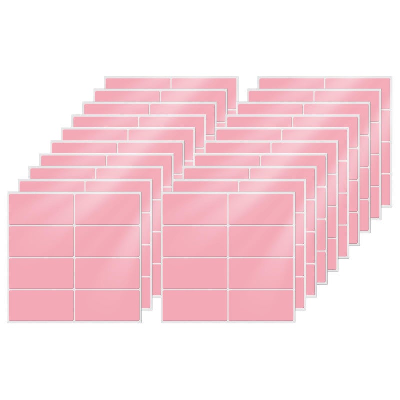 FINDAT Colored Stickers 157075 Inch Vinyl File Folder Sticker Pink Rectangle Removable Waterproof Color Coding Moving Label for Boxes Office Inventory Labeling 160 PCS - Image 2
