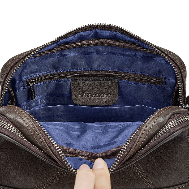 King Paul Men'S Crossbody Bag New Leather Top Layer Cowhide Shoulder Bag Simple Business Commuter Men'S Bag - Image 4