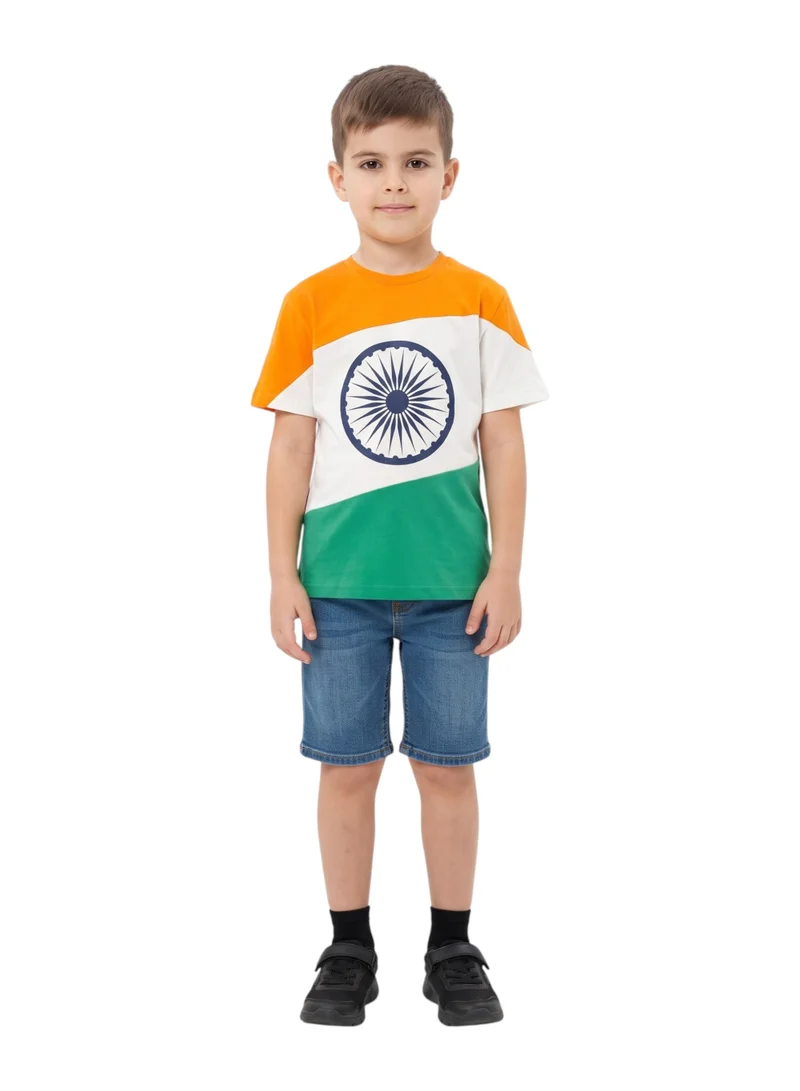 بيداني Kids India Flag Graphic T-Shirt
