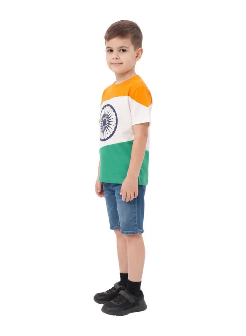 بيداني Kids India Flag Graphic T-Shirt