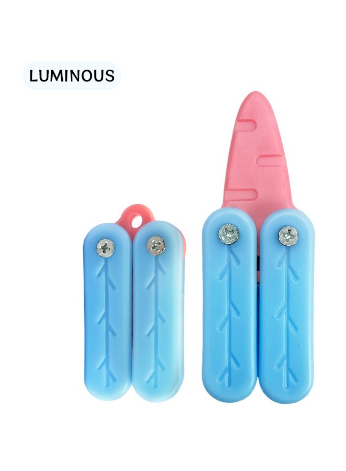 RAINBOW CAT Cute Carrot Toy Knife Luminous - Short Carrot 