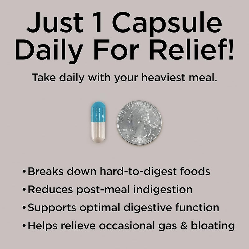 Peptiva Digestive Enzyme Supplement  ProDigest  Helps with Bloating Gas Constipation  30 Count - Image 4