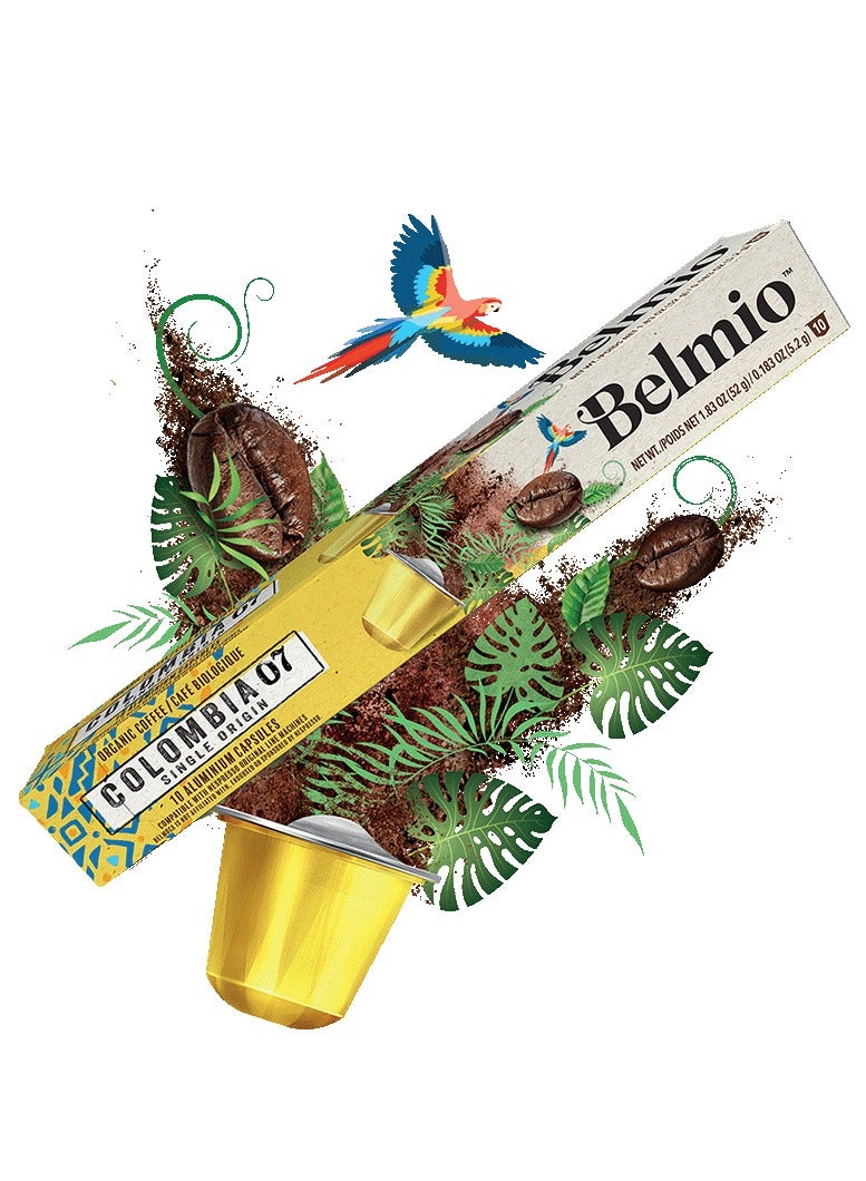Belmio Single Origin Colombia Coffee Capsules, Compatible with Nespresso Original Line Machines - Image 1