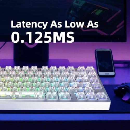 IROK MG75MAX 81 Keys Wired Magnetic Switch Keyboard, 256KHZ Single Key Scan Rate, PCB Nano-Coating Waterproof, Hall Effect, 8KHZ/ARGB/CNC Aluminum Gaming Keyboard(Silver) - Image 5
