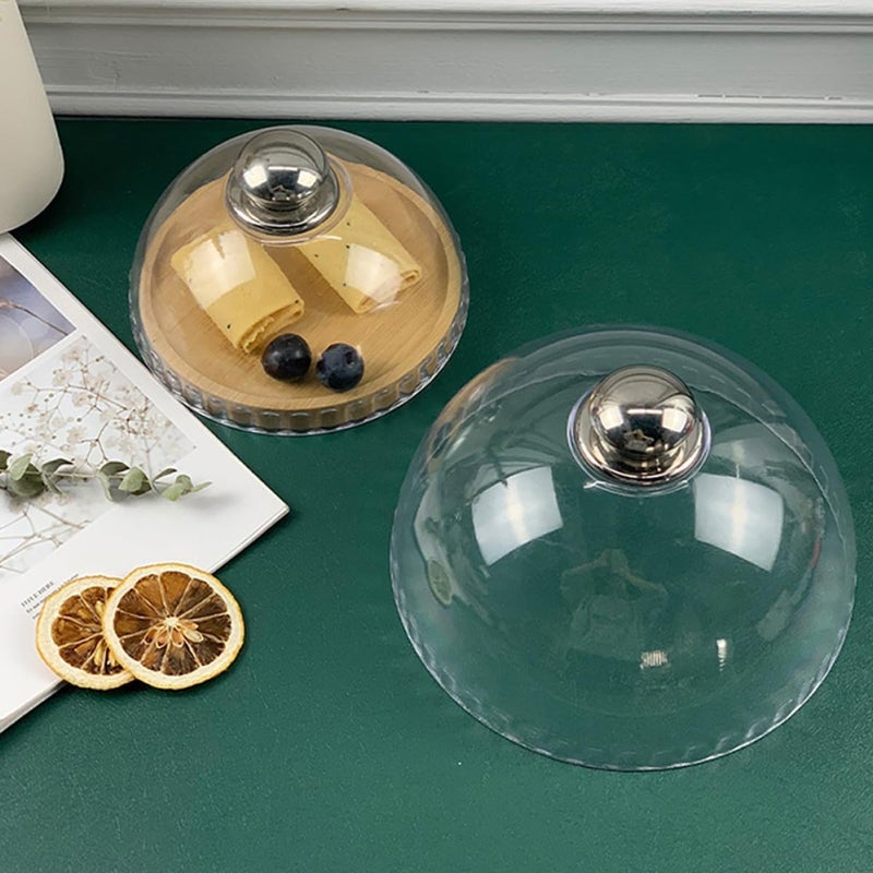 2pcs round Cake Domes Food Covers, Plastic Dessert Protective Covers for Buffet and Party Serving, 16"x8" and 21"x11" Domed Food Covers for Kitchen and Dining - Image 5
