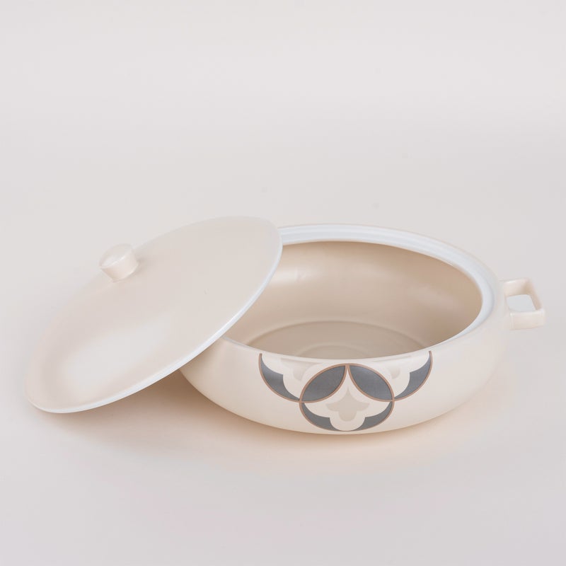 لا ميسا طبق تقديم شوربة بورسلان أبيض - Image 3