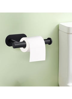 Halamine Stainless Steel Toilet Paper Holder Wall Mount Self Adhesive Bathroom Paper Towel Roll Holder for Home and Kitchen  - Image 2
