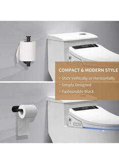 Halamine Stainless Steel Toilet Paper Holder Wall Mount Self Adhesive Bathroom Paper Towel Roll Holder for Home and Kitchen  - Image 5