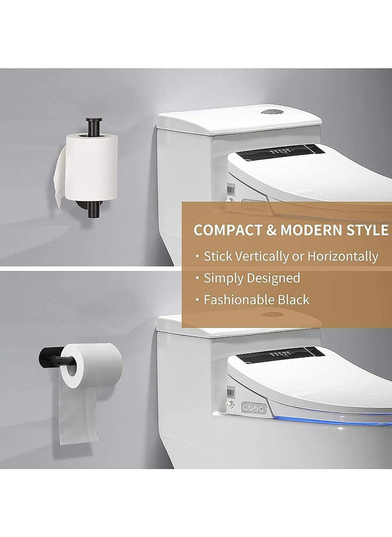 Halamine Stainless Steel Toilet Paper Holder Wall Mount Self Adhesive Bathroom Paper Towel Roll Holder for Home and Kitchen  - Image 5