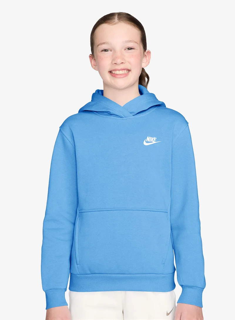Nike Youth Club Fleece Hoodie Lbr