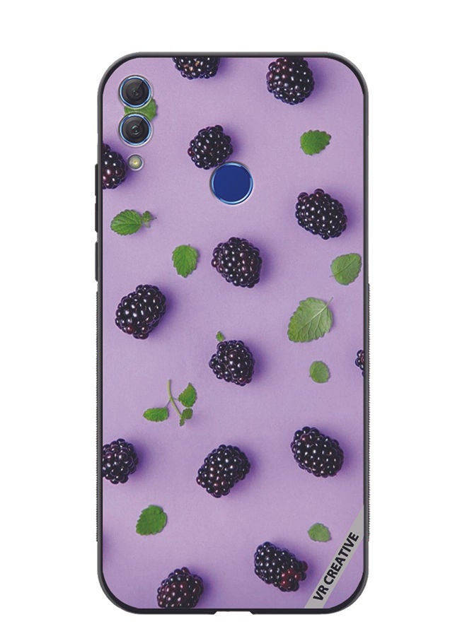 Protective Case Cover For Honor 10 Lite Blueberry Design Multicolour