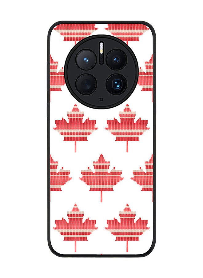 Stylizedd Rugged Black edge case for Huawei Mate 50 Pro Slim fit Soft Case Flexible Rubber Edges Anti Drop TPU Gel Thin Cover - Maple Mitten  - Image 1