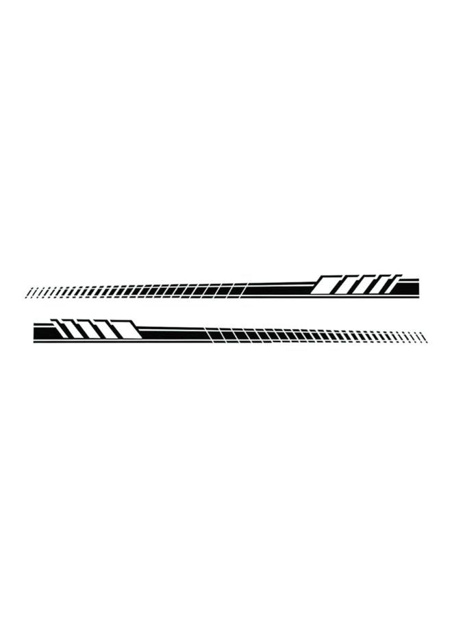 NIBEMINENT 2-Piece Stripe Designed Car Sticker Set - Image 2