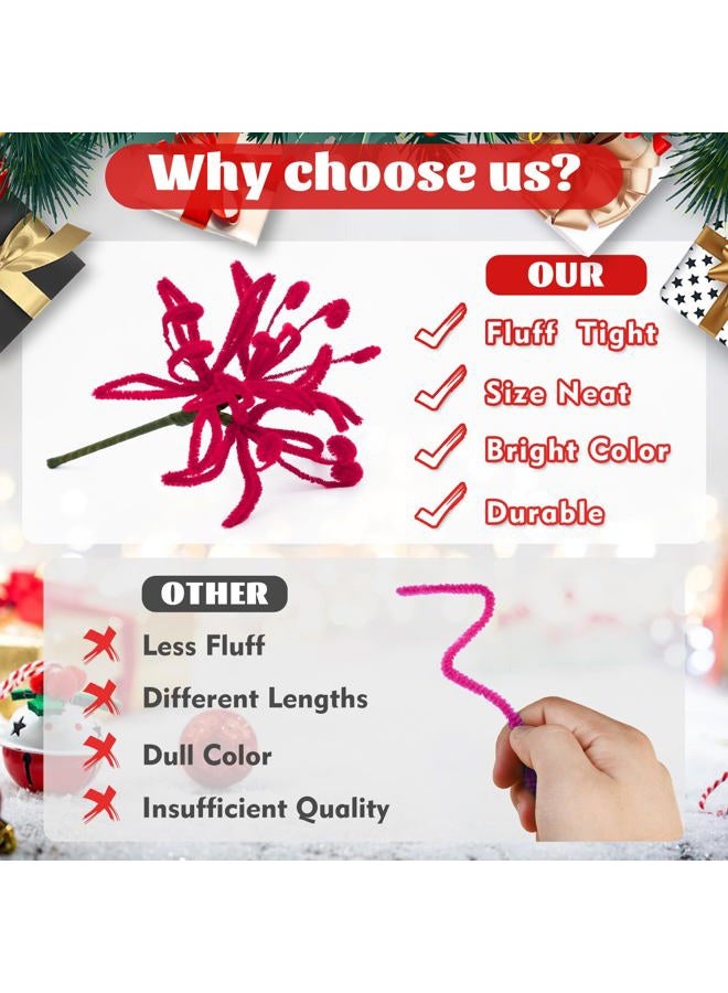 LOKUNN Pipe Cleaners, 200 Pcs White Pipe Cleaners Craft Set, Solid Color Chenille Stems, DIY Arts and Crafts with Adhesive Eyes and Storage Box, Christmas Halloween Decoration Art Supplies - Image 4