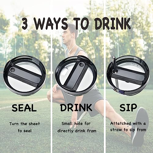 HIMALU 40oz Tumbler with Handle, Straw, Lid, Stainless Steel Vacuum Insulated Water Bottle Adventure Travel Mug Quencher for Iced Coffee, Hot or Cold Tea and Beverage, Sky Blue - Image 4