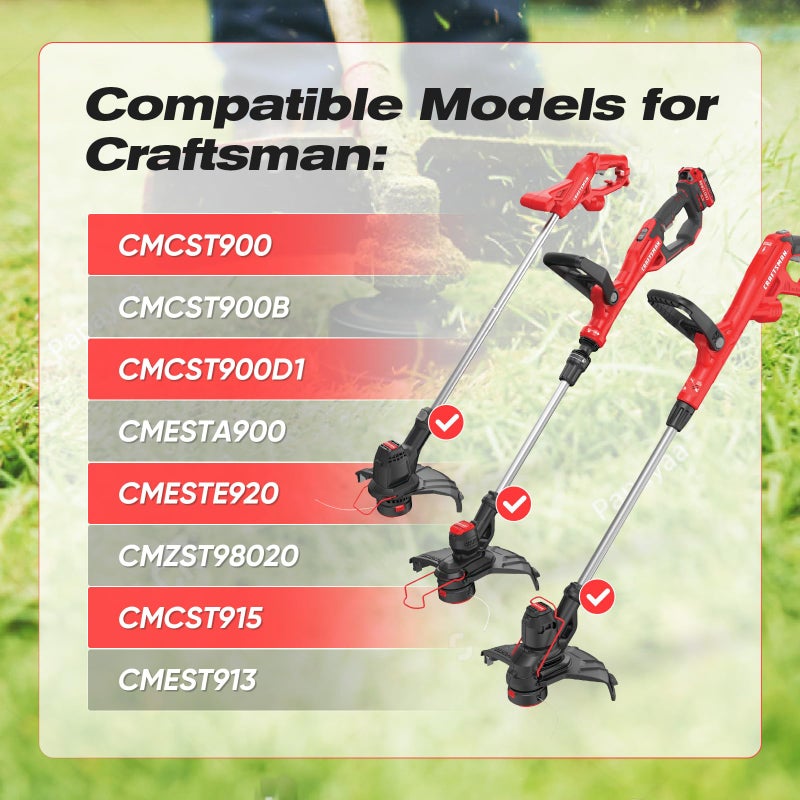 YWTESCH 8 Pcs CMZST0653 Weedeater String Compatible with Craftsman Weed Wacker, 30Ft 0.065" Trimmer Line Fit for Craftsman CMCST900, CMESTA900, CMESTE920, CMZST98020, CMCST915, CMEST913 - Image 2
