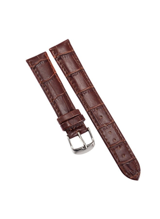 NIBEMINENT Genuine Leather Replacement Watch Strap Coffee  - Image 3