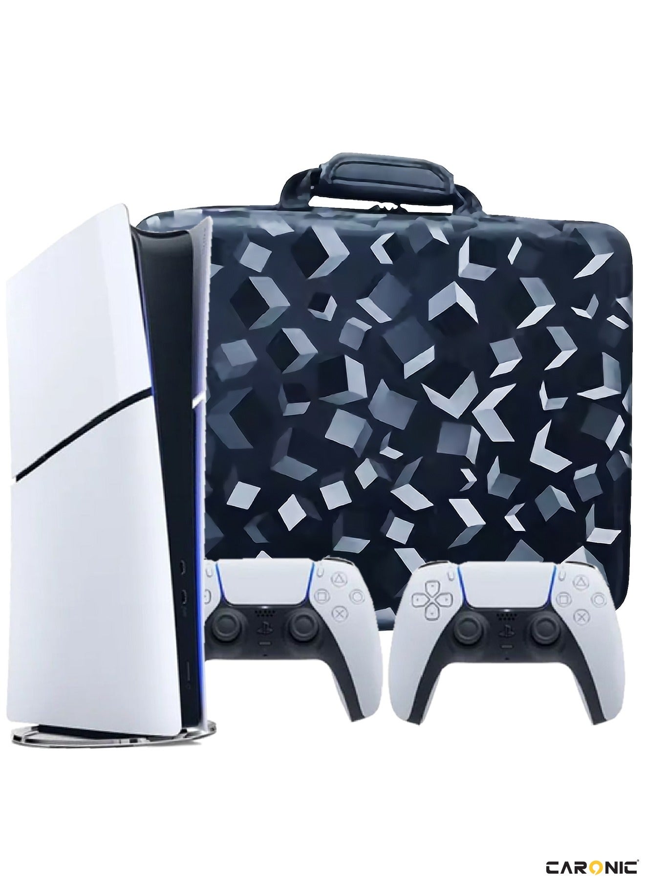 CARONIC PS5 Carrying Case Travel Storage Bag Compatible With Playstation 5 Slim