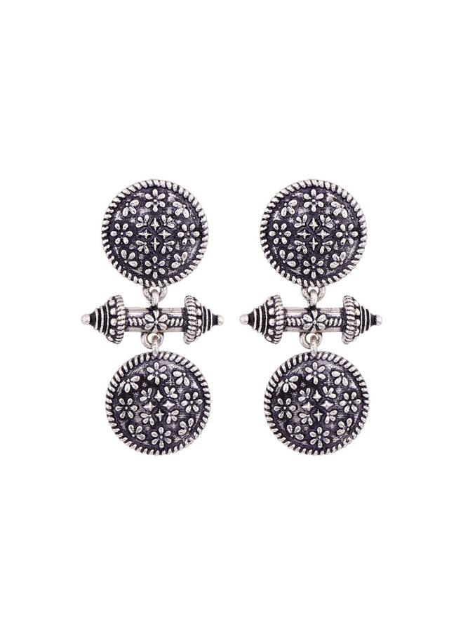 VOYLLA Nayantara Circles Geometric Pattern Earrings - Image 2