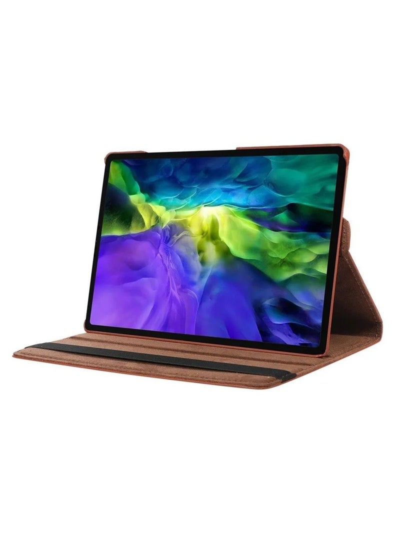 كاكو - حافظة تابلت A9 / A9 LITE مقاس 8.7 بوصات بحامل دوار 360 درجة لهاتف سامسونج جالاكسي بني - Image 1