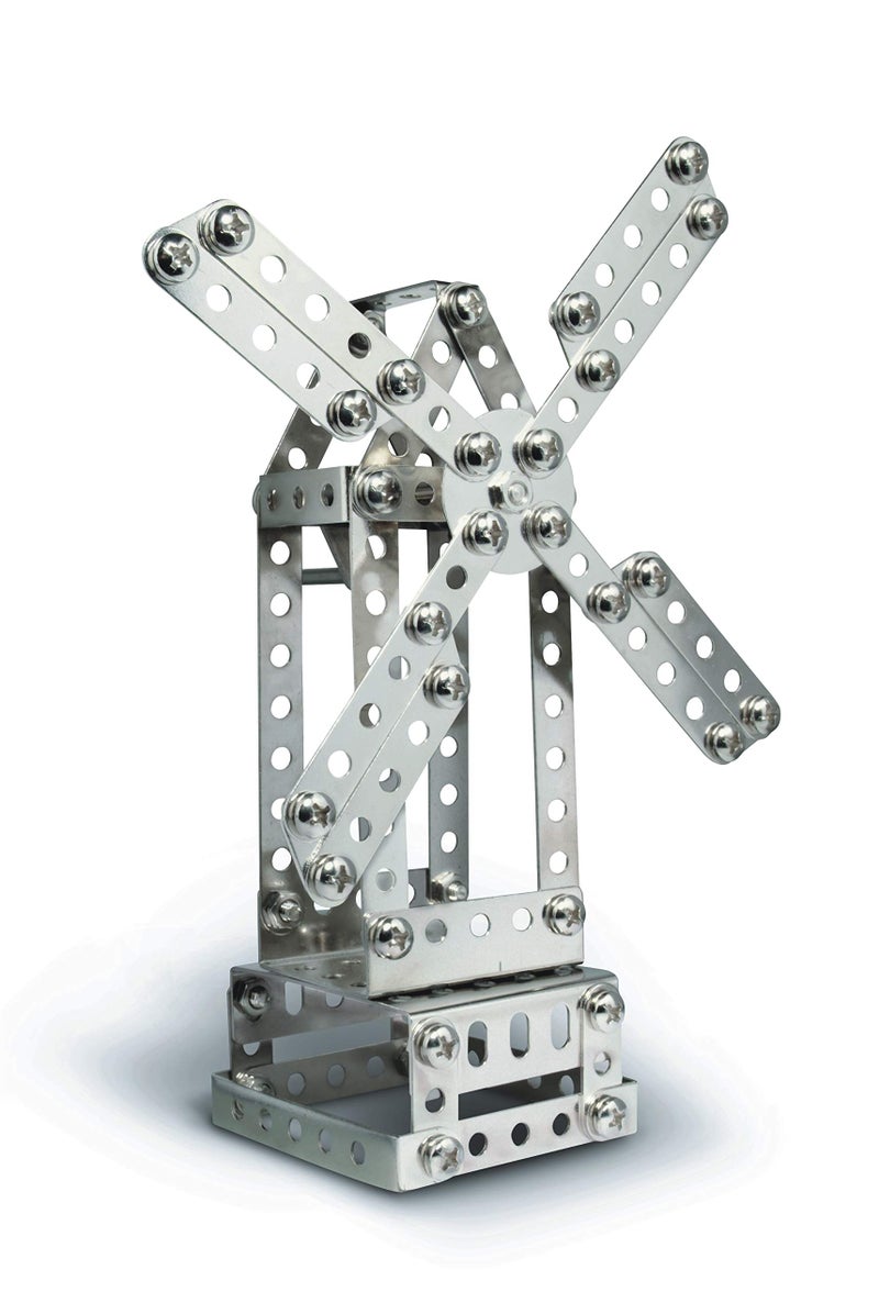 Eitech Crane and Windmill Construction Set and Educational Toy - Intro to Engineering and STEM Learning, Steel (10005-C05) - Image 4