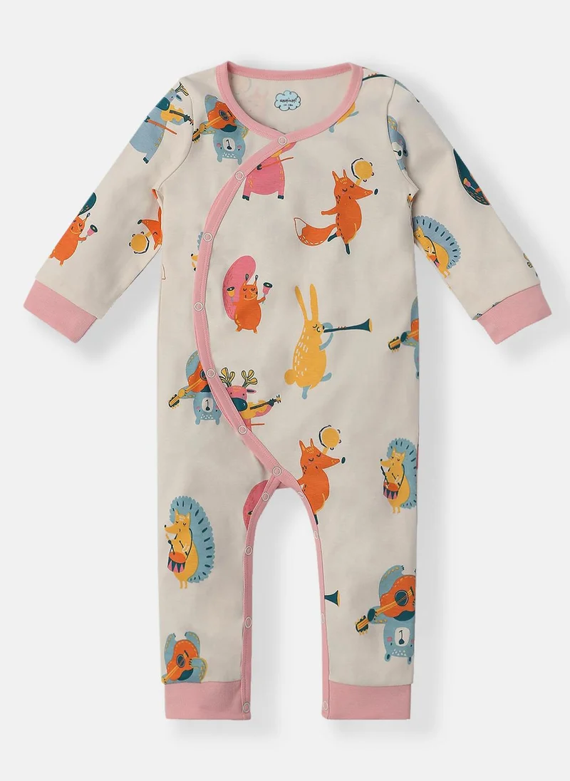 Nautinati  Nautinati Infants Animal Print Soft 100% Cotton Sleepsuit for Women | Best Price UAE