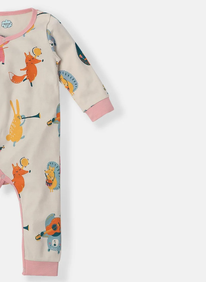 Nautinati  Nautinati Infants Animal Print Soft 100% Cotton Sleepsuit for Women | Best Price UAE