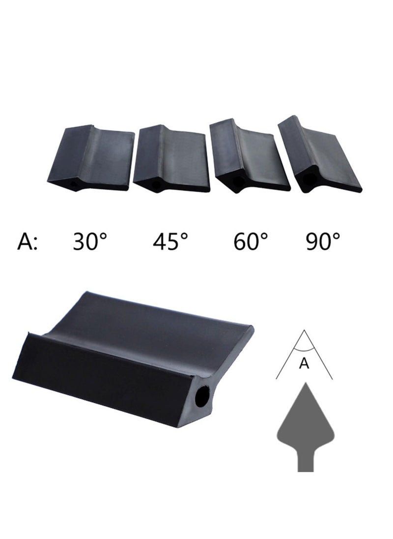 Excefore - 14 pcs Rubber Polishing Pad Flexible Contours Convex Concave Sanding Block, Sandpaper Holder Woodworking Tools Double Ended Contour Grinding Block for Lathe Wood Carving & Crafts, Black Rubber - Image 1