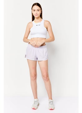 Adidas Adidas X Parley Women Brand Logo Padded Sports Bra, White  - Image 4