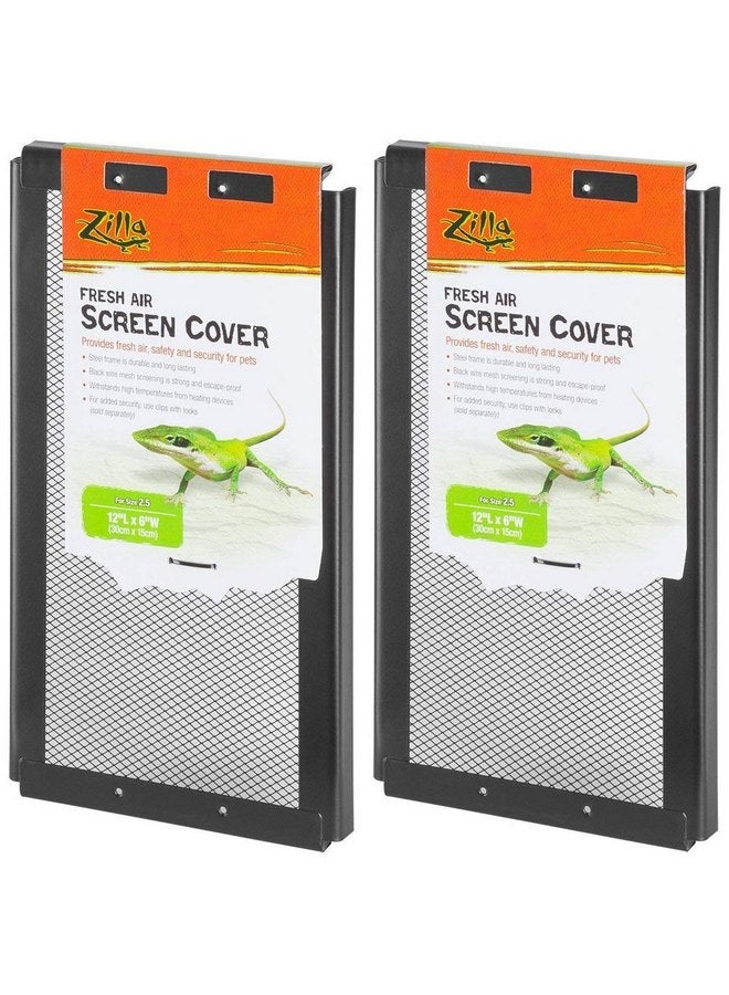 مجموعة من 2 غطاء شاشة Fresh Air من Zilla، مقاس 12 بوصة × 6 بوصة لكل منهما