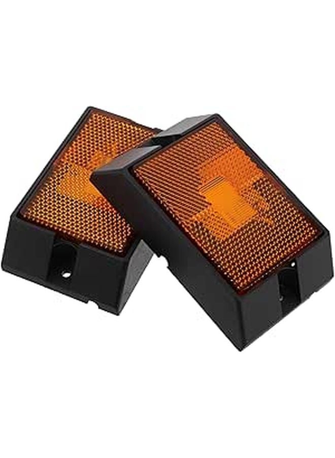 Amber LED Truck Side Marker Lights Easy Install Vehicle Signal Lamps - Image 1