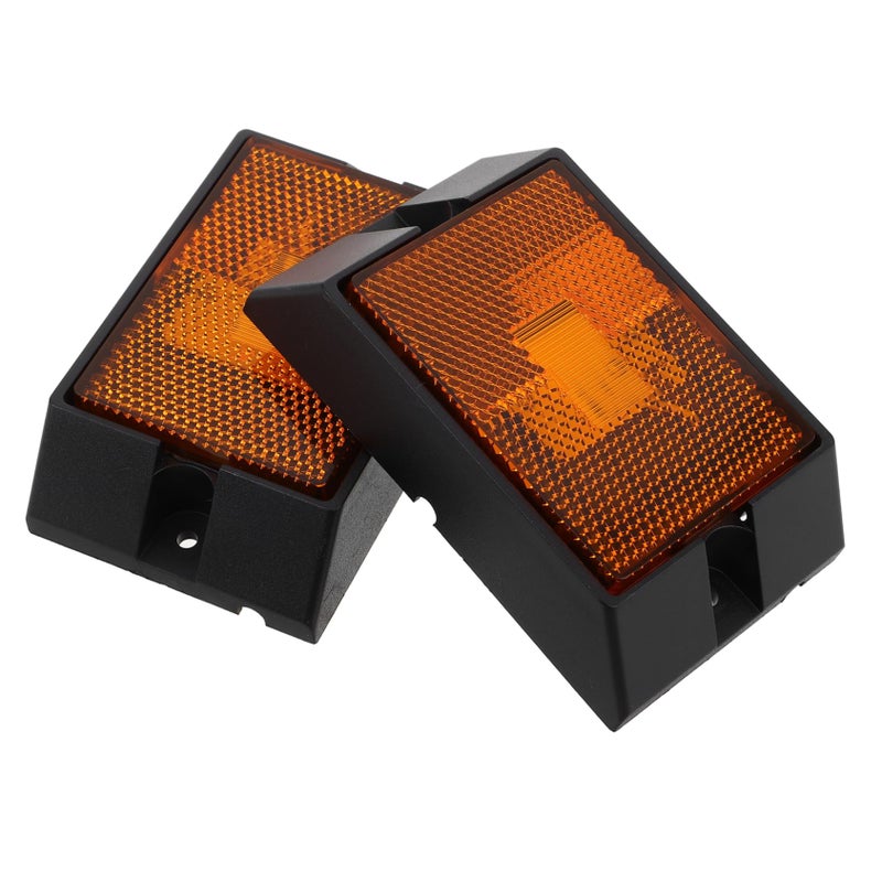 Amber LED Truck Side Marker Lights Easy Install Vehicle Signal Lamps - Image 2