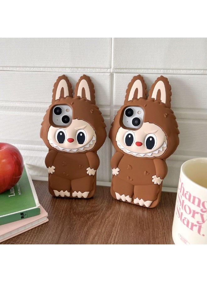 general iPhone 16 Pro Case, Cute Fun 3D Kawaii Phone Case with Soft Silicone Gel Keychain for anyone for iPhone 16 Pro - Image 3