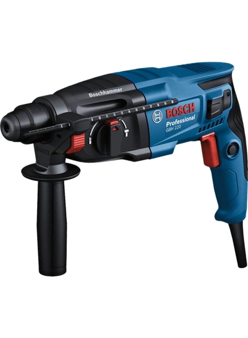 Professional Rotary Hammer GBH 220, Three-mode rotary hammer for hammer drilling, drilling, and chisellingh