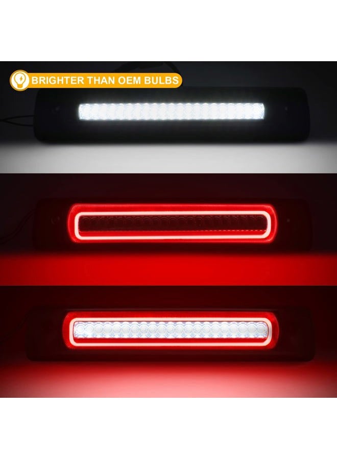 R&F Auto Smoked LED High Mount Brake Light Replacement for Colorado/Canyon (2015-2023) Roof Cargo Lights Third Brake Lamp with Seal Foam Gaskets F1 Style Red Flash - Image 2