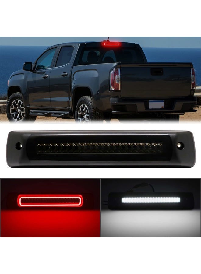 R&F Auto Smoked LED High Mount Brake Light Replacement for Colorado/Canyon (2015-2023) Roof Cargo Lights Third Brake Lamp with Seal Foam Gaskets F1 Style Red Flash - Image 1