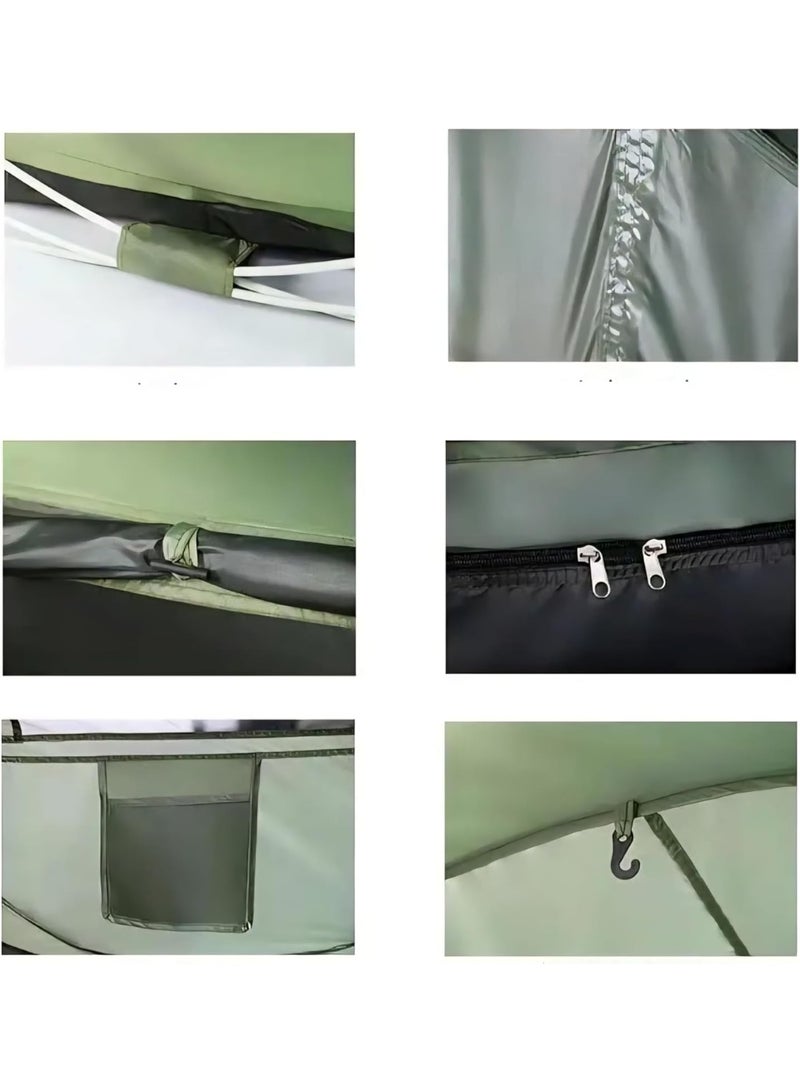 توبيز خيمة تخييم منبثقة، مأوى خارجي مضاد للماء يتسع لـ 3–4 أشخاص، بمقاس 250×145×100 سم – خيمة سهلة وسريعة التركيب للرحلات والتخييم والشاطئ - Image 3