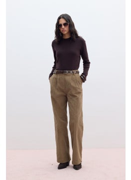 Manuka Corduroy Straight Fit Trousers Camel  - Image 2