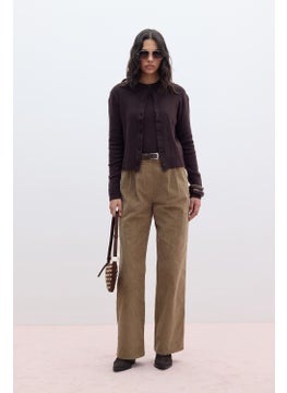 Manuka Corduroy Straight Fit Trousers Camel  - Image 4