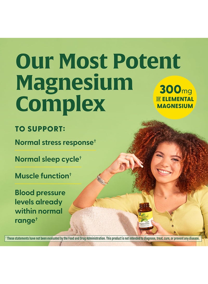 MegaFood Magnesium 300 mg - Highly Absorbable Blend of Glycinate, Nerve Health and Relaxation - 60 Capsules, 30 Servings  - Image 3