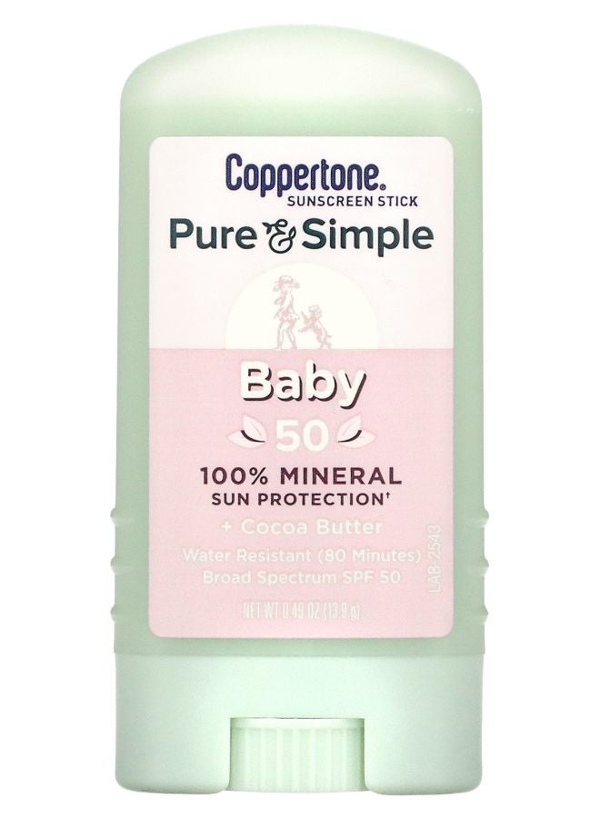 Baby Sunscreen Stick SPF 50 0.49 oz (13.9 g)
